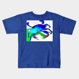 Cyan Crab Kids T-Shirt